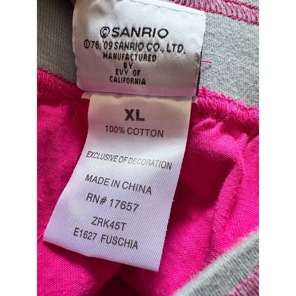 Y2k Hello Kitty Hot Pink Ruffle Mini Skirt Kawaii Sanrio Core Girls size XL - Picture 5 of 5